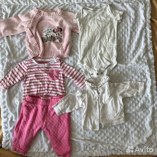 Одежда на девочку пакетом 68-74 размер