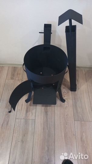 Печь с трубой на 8 литров