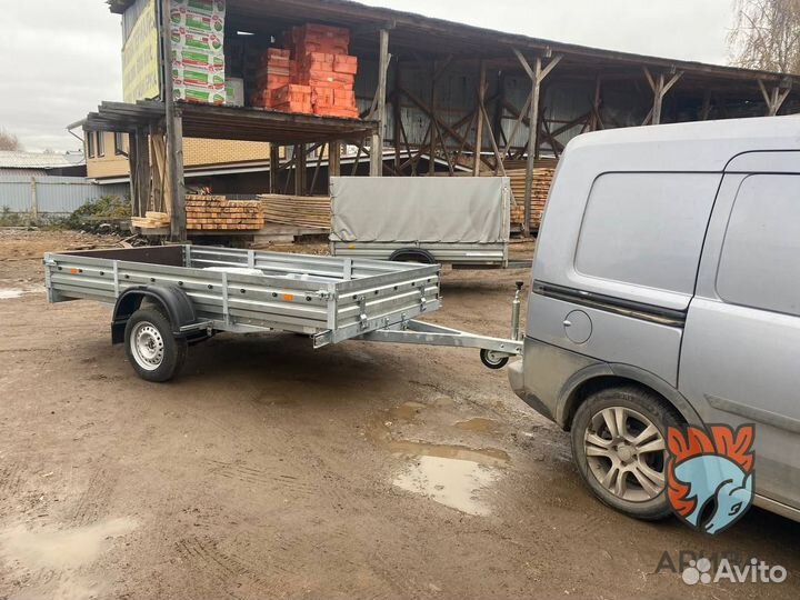 Прицеп 12.012 для снегохода,мотоцикла с тентом 150