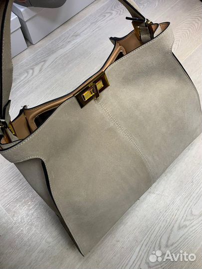 Сумка замшевая Fendi pecaboo