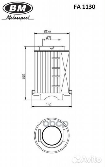 Фильтр возд.audi A3/VW golf V,passat/skoda octa