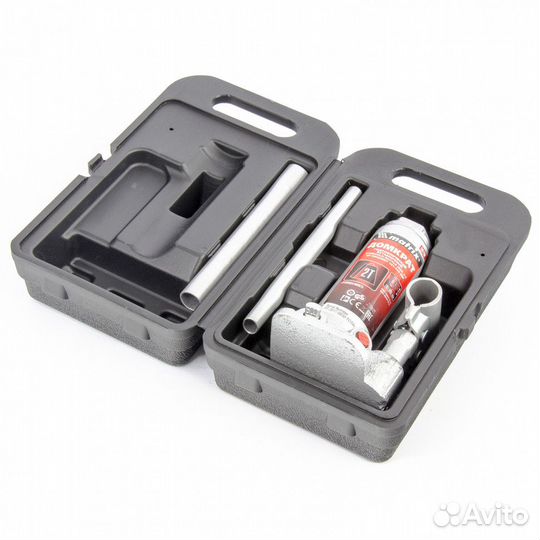 Домкрат гидравлический бутылочный, 2 т, высота под