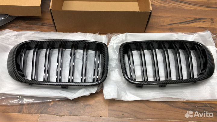 Решетка радиатора для BMW F25 F26 M стиль карбон