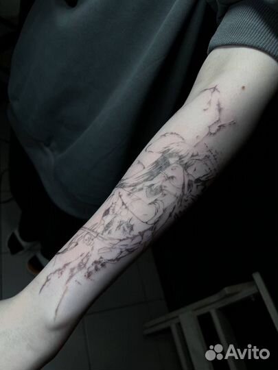 Тату мастер киберсигилизм, аниме, трайбл