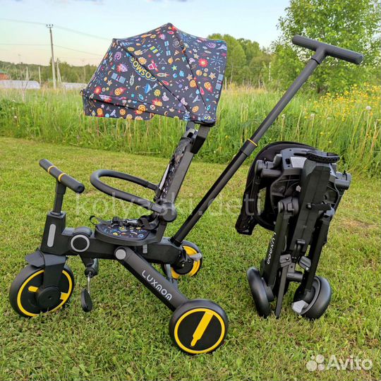 Детский складной велосипед Luxmom 368 космос