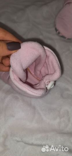 Пинетки для девочки теплые