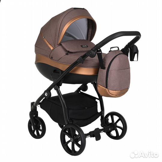 Tutis Коляска 3 в1 nanni Кожа Бронза