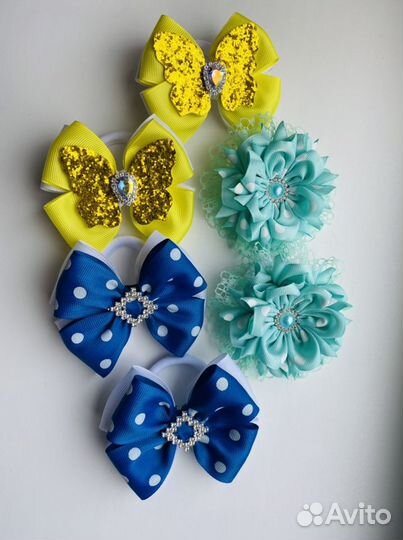 Резинки для волос, заколки, платки