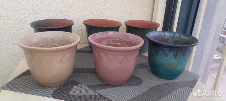 Горшки цветочные керамические