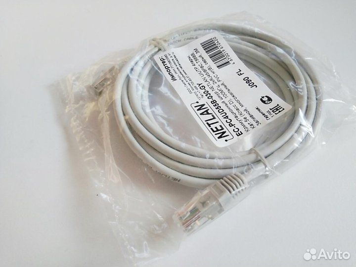 Коммутационный шнур Netlan EC-PC4UD55B-030-GY