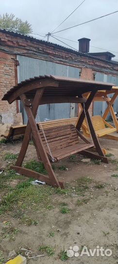 Качель из сосны для отдыха