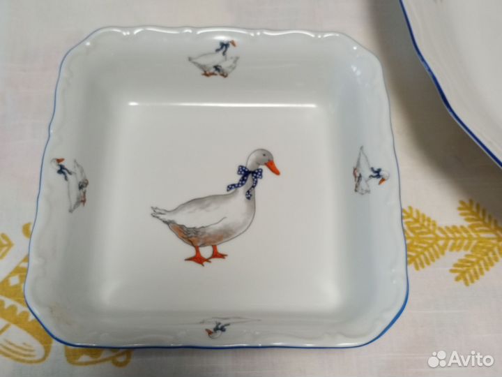 Набор посуды гуси Чехия