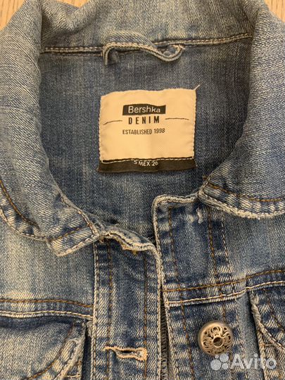 Джинсовая куртка bershka