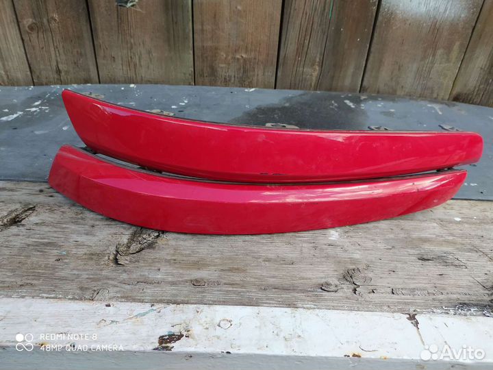 Накладка на задний бампер Опель астра H, хетчбек