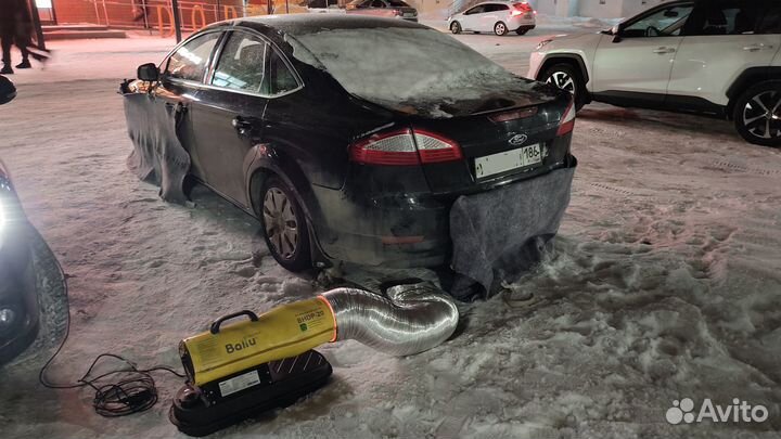 Отогрев легковых автомобилей