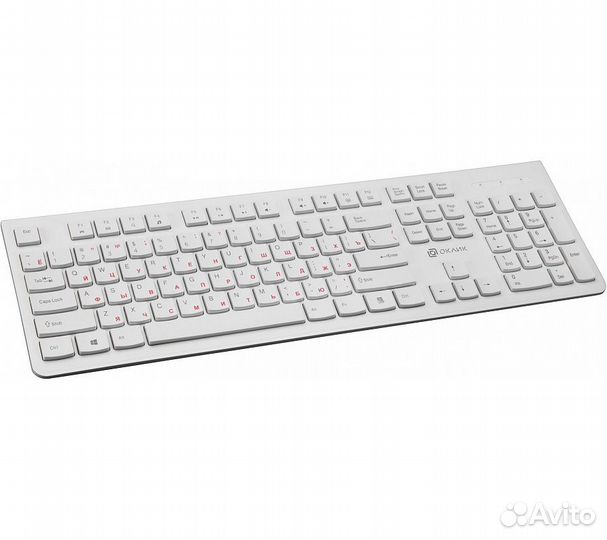 Клавиатура Оклик 505M, белый