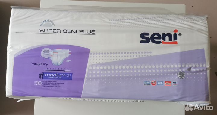 Памперсы для взрослых Super Seni Plus M 77шт