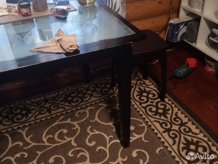 Стол раздвижной квадратный. 80 на 80