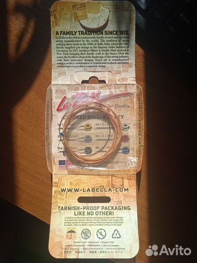 Струны для акустической гитары (La Bella)