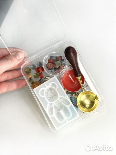 Сургучный набор Мишка, силиконовый молд