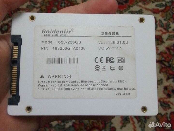 Ssd накопитель 256гб goldenfir