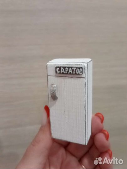Декоративный домик, холодильник. Ручная работа