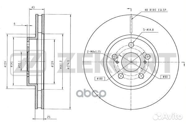 Диск торм. перед. Toyota Celica (T230) 99- bs-5