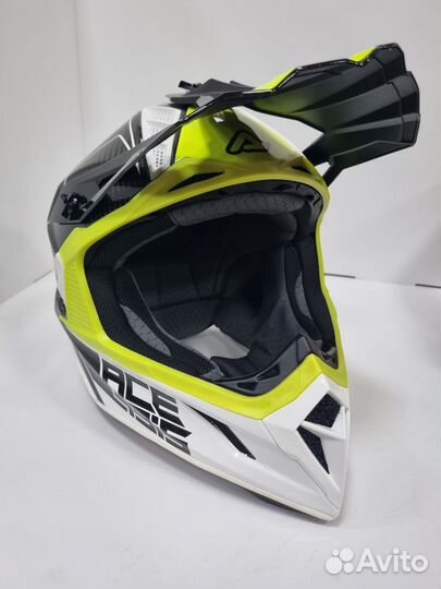 Acerbis steel carbon White/Yellow, XL
