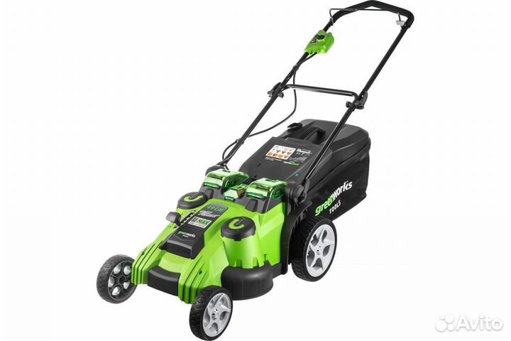Газонокосилка аккумуляторная Greenworks TwinForce