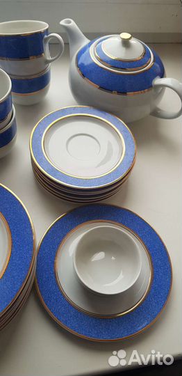 Чешский чайный сервиз Thun. 22 предмета