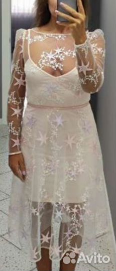 Прозрачное платье сетка