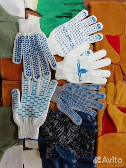 Перчатки хб с пвх. ндс. Мы производители