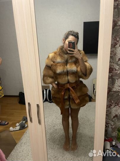 Шуба натуральная лиса