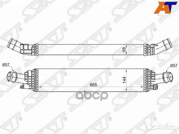 Радиатор интеркулера audi A4 07/A5 07/A6 11