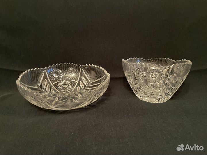 Ваза для фруктов конфет салатник хрусталь