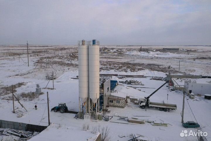 Бетонный завод Комета в зимнем варианте