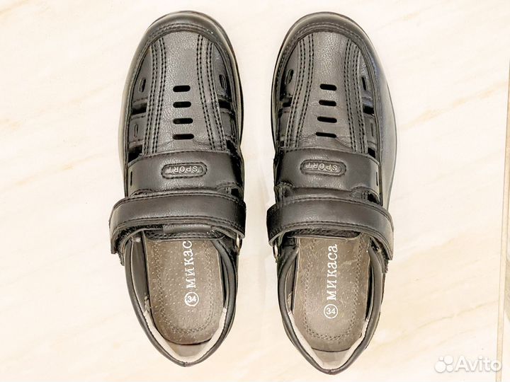 Детские кожаные ботинки 34 размер