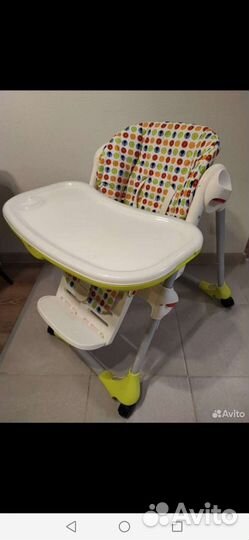 Стульчик для кормления chicco polly