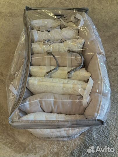 Бортики в кроватку подушки