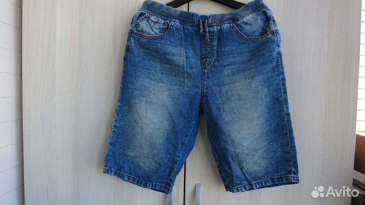 Джинсовые шорты Zara на мальчика 13-14 (164)