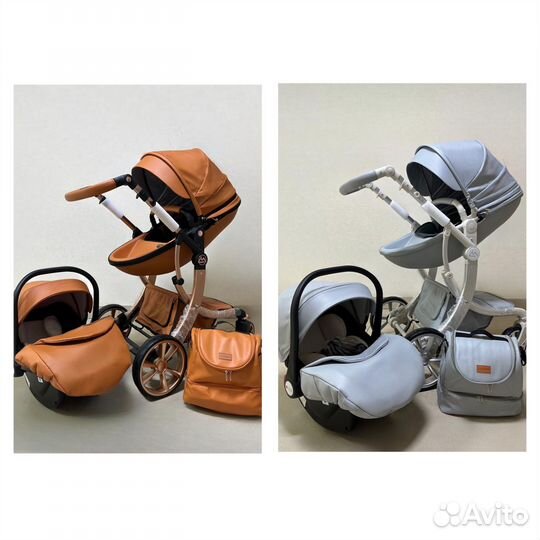 Новые коляски 3 в1 Luxmom 608-2 экокожа