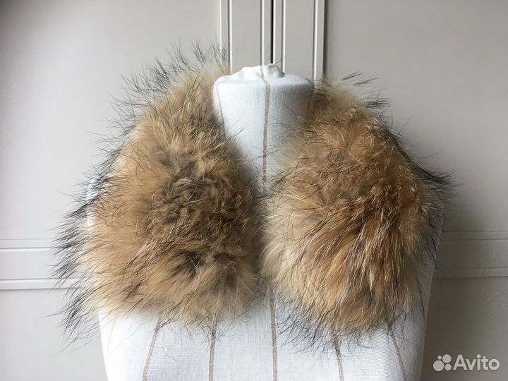 Меховой воротник съёмный