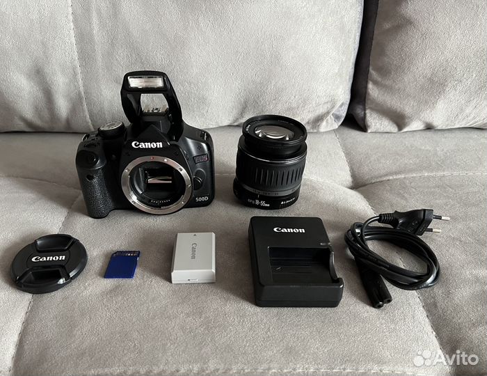 Canon 500D + объектив 18-55 зеркальный фотоаппарат