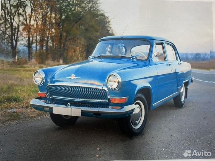 Репродукция картины газ-21 на ткани 71*52 см