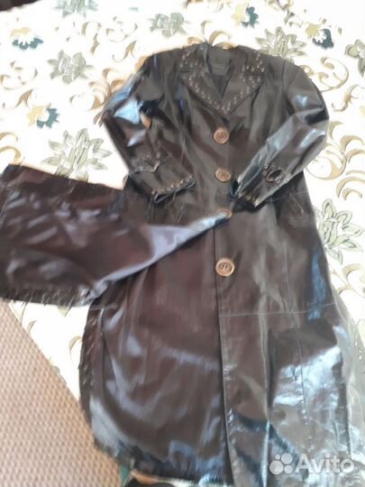 Кожаный плащ женский натуральная кожа
