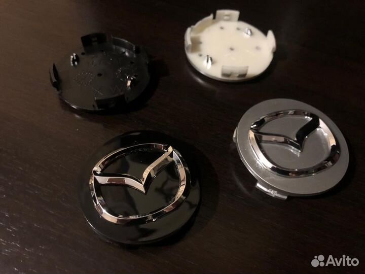 Колпачки заглушки на литые диски Mazda мазда 55мм