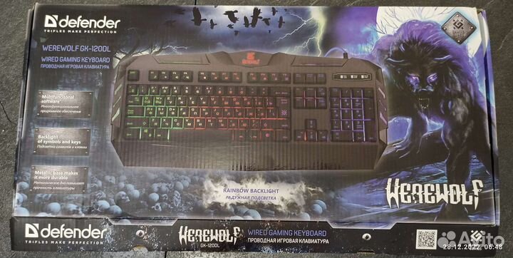Игровая клавиатура Defender Werewolf RGB