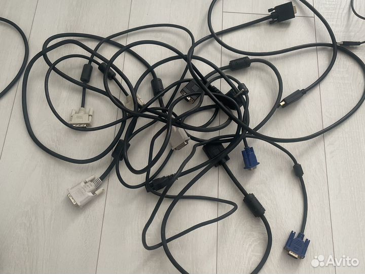 Кабели разные,цена за всё(более 20 шт)