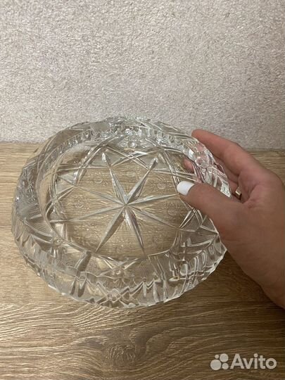 Пепельница хрустальная