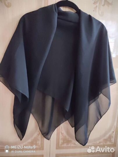 Шаль черная 105*105